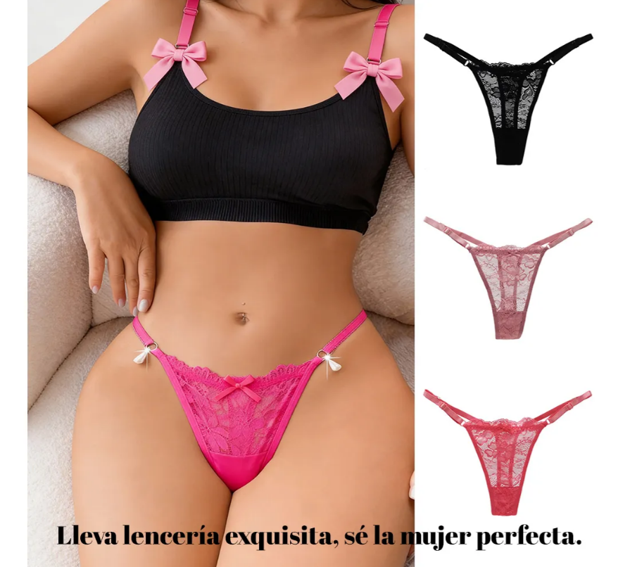 Tanga Sexy de Encaje sin Costuras, imagen 4
