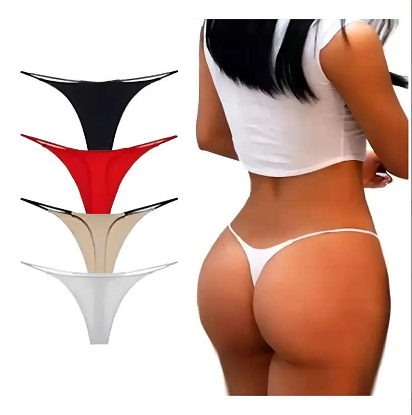 Tanga Lisa de Cintura Baja con Tiras Laterales, imagen 1