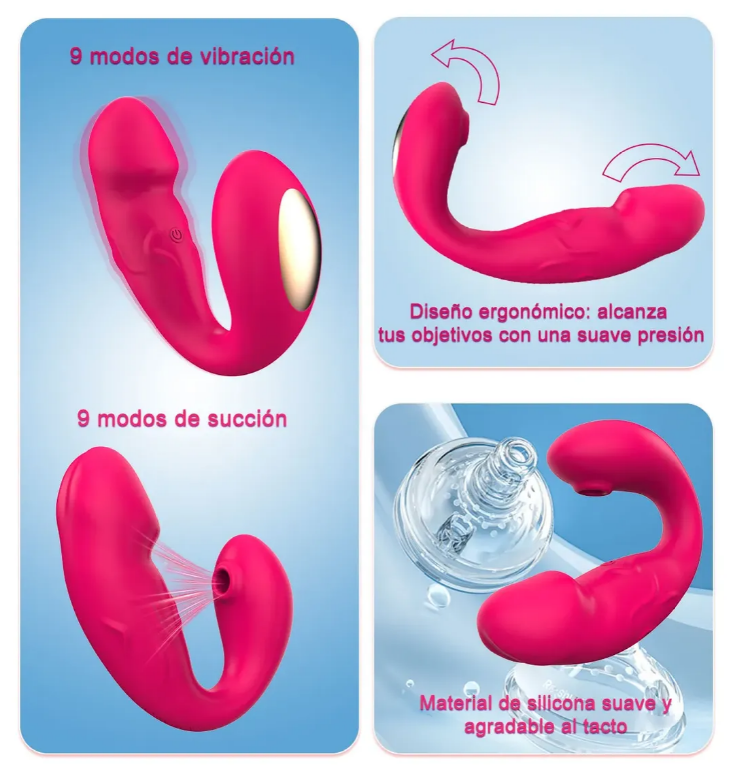 Vibrador con Succionador de Clítoris, imagen 5