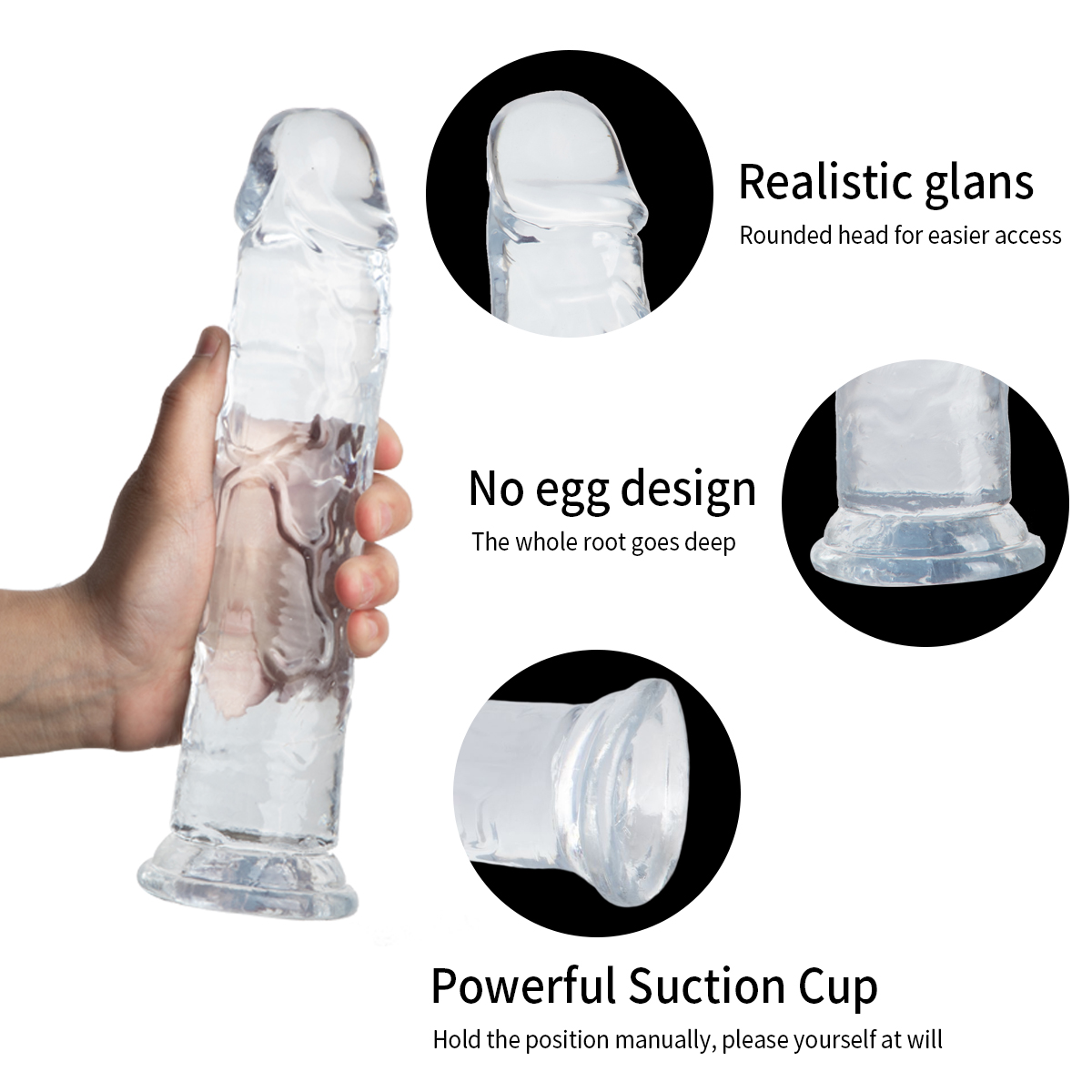 Dildo con base 17 cm, imagen 1