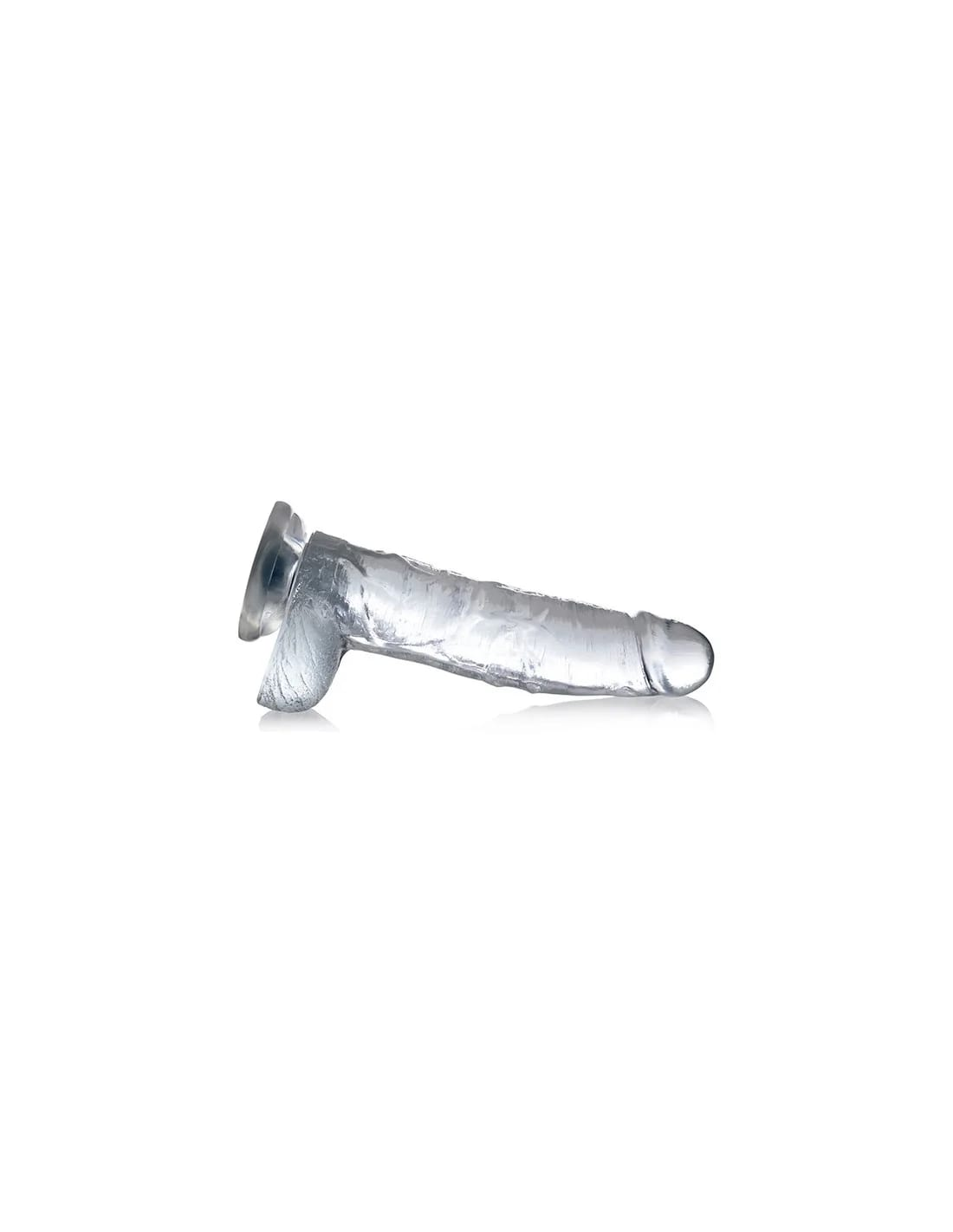 Dildo de silicona transparente 20 cm, imagen 1
